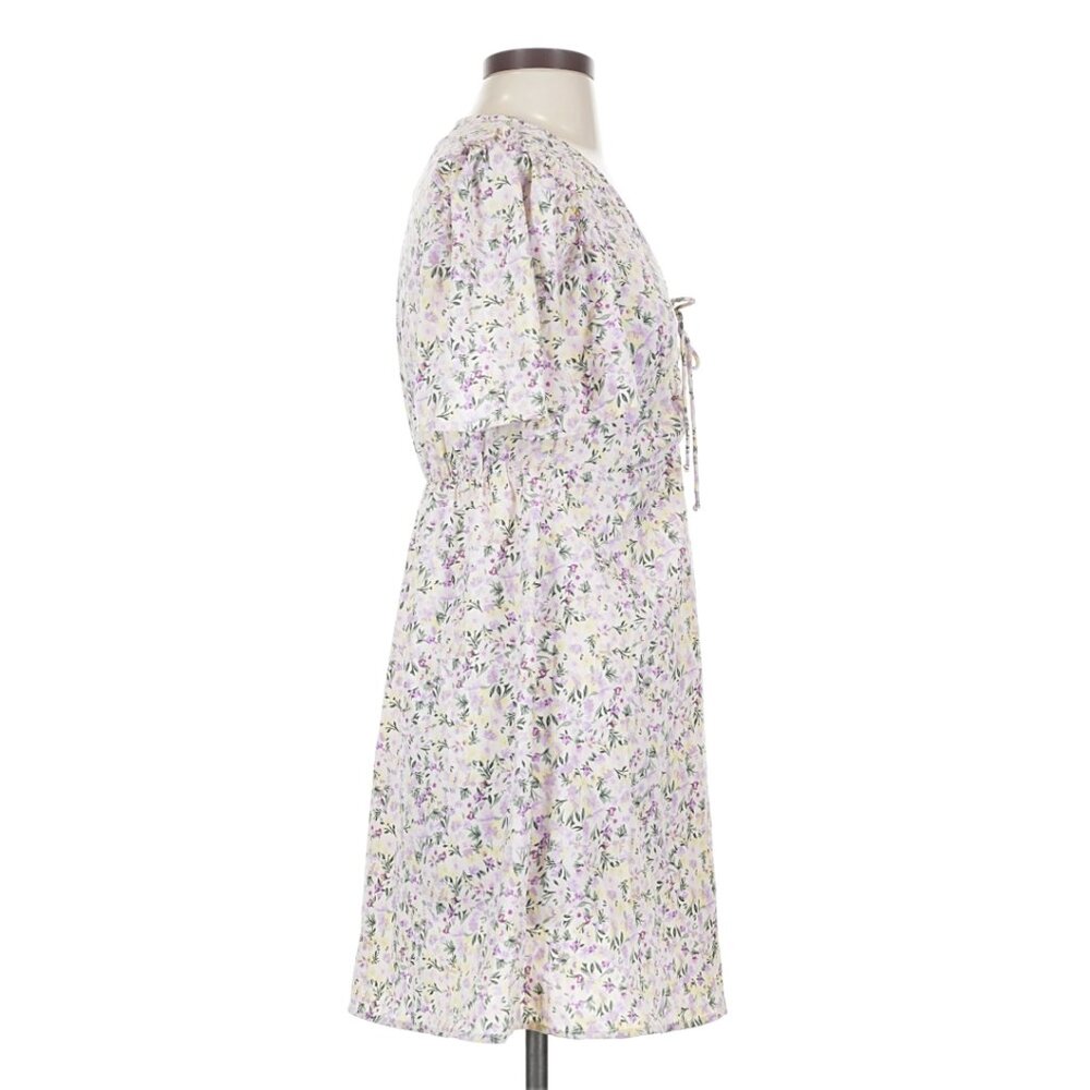 Vero Moda women's "Jeyne" Lavender/Yellow Floral Print Dress On White - Size XS - Picture 5 of 10